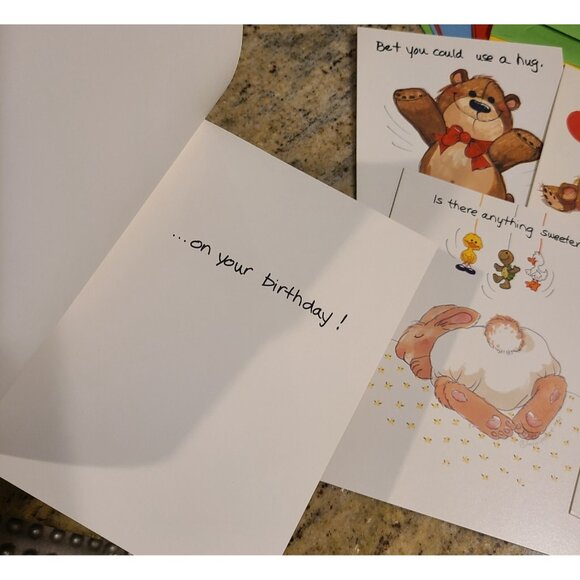 Vtg Lot 10 Suzy Zoo Greeting Birthday Cards New Old Stock Colorful Envelopes 80s - Picture 3 of 12